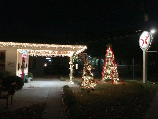 Decorated for Christmas - so much care by a group that looked to be volunteers.