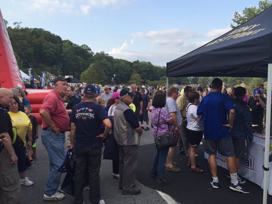 RHF supports West Point with their Mortgages For Champions program. The RHF booth during an Army West Point Football game.