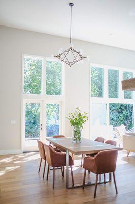 Open concept dining room