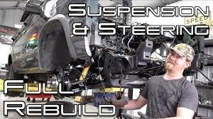 working on full suspension rebuild