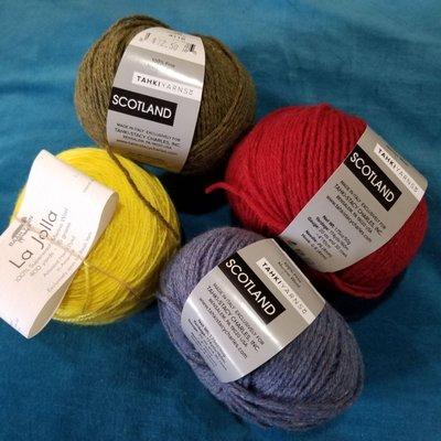 12-26-20: Adding to the yarn stash at Babetta's Yarn shop. More slippers to come!