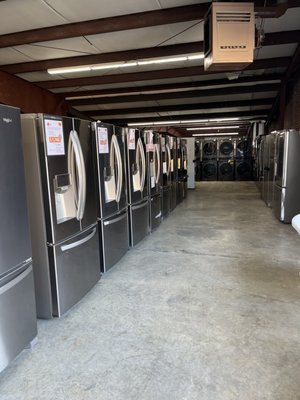 Rows of refrigerators! This is only one row!