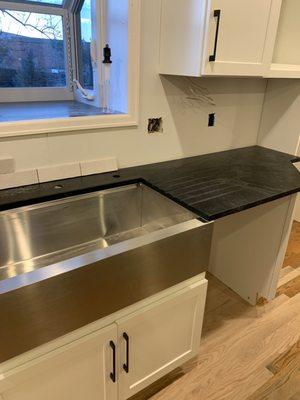 Soapstone countertops from LaCour Stoneworks