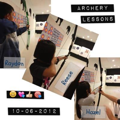 Archery lessons for the kids.