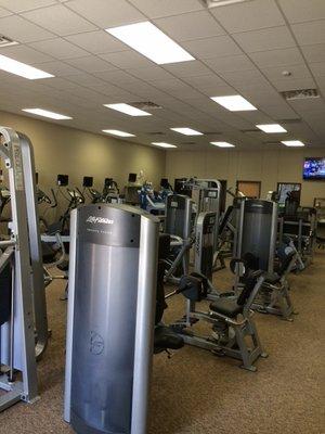 Our Life Fitness weight and cardio equipment gives you a full body complete routine for fitness exercise