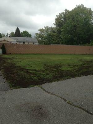 Lawn renovation in Leominster, Mass performed by Elite Turf Care