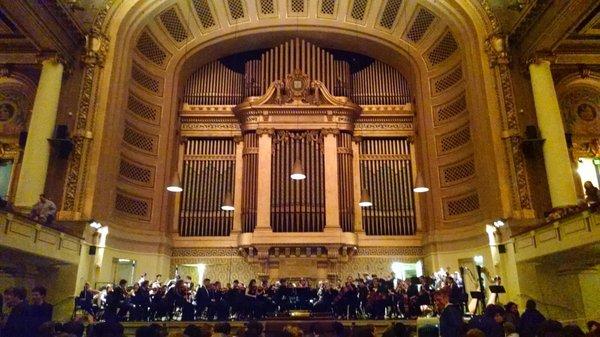 Yale Symphony Orchestra (view from Orchestra seat)