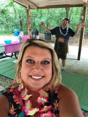 Our General Manager, Jason and Operations Manager,  Hannah, enjoying the CAREGiver picnic