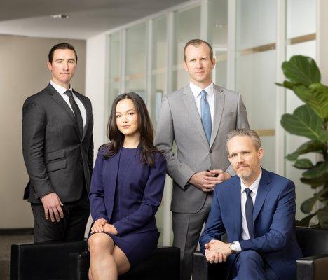 Attorneys Joseph D. Parsons, Shaelyn A. Stewart, Kelsey A. Webber, and Douglas M. Egbert of the Webber Law Group