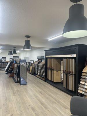 Wood floor showroom