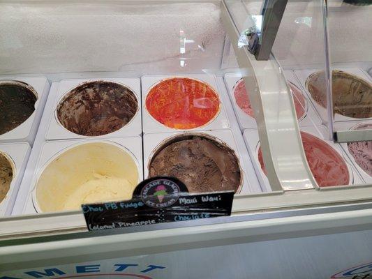 Ice cream selection