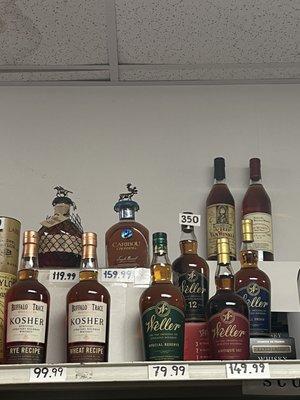 Great high end difficult to find bourbon collection!