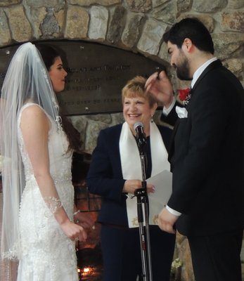 How sweet it is when a groom is moved to tears during the ceremony!