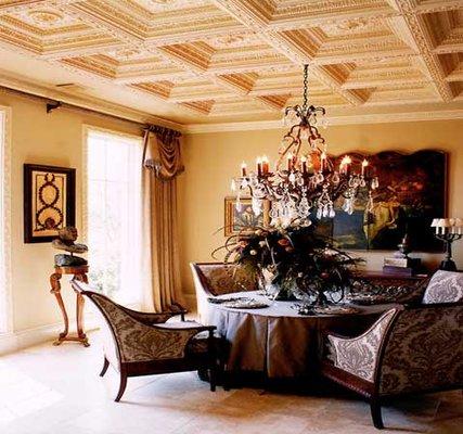 coffered ceiling you can order foam crown we details and design easy to install