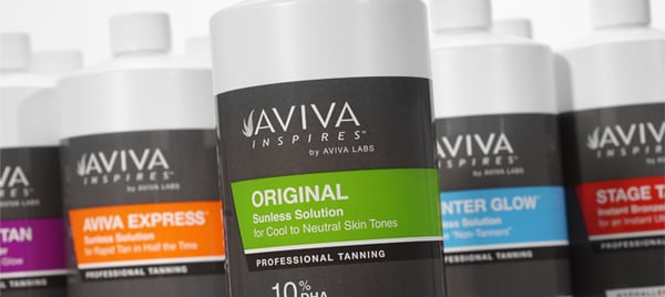 Aviva Labs oil-free fragrance-free alcohol-free Sunless Tanning Solutions