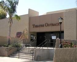 Front of theater (as seen from the school campus)