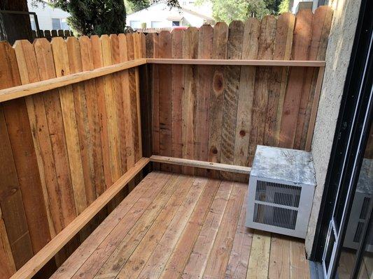 Custom Deck Fencing.