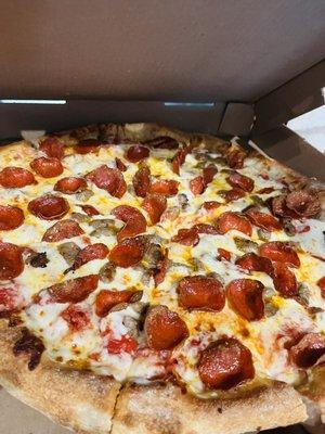 Pepperoni Sausage Pizza