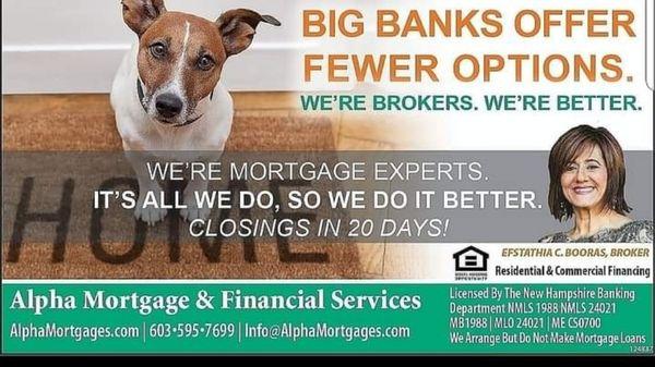 We're Wholesale Independent Mortgage Brokers! NMLS1988