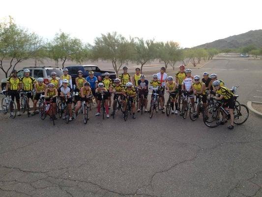 This was one of our awesome group rides at South Mountain!