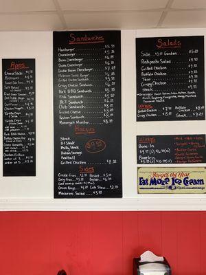 Menu board