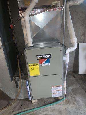 Our new beautiful furnace that was installed by Pride!