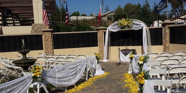 Wall of Honor Wedding