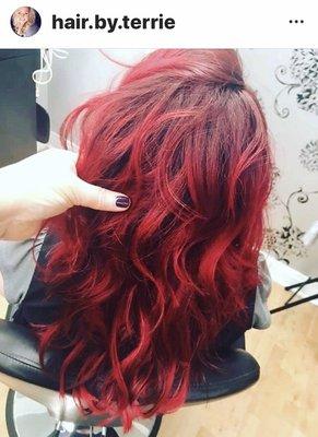 Red done by Terrie