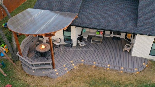 Brown's Outdoor Living Space (Trex Composite Deck & Covered Pergola)