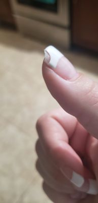 I've never had nails chip this soon.   And im not rough I literally work on a computer all day .