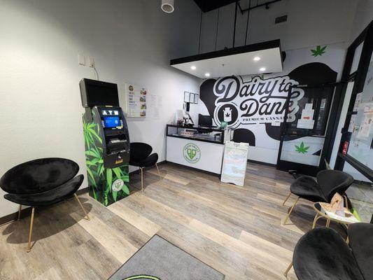 Pecos Valley Production Montgomery Albuquerque Dispensary - Interior & ATM