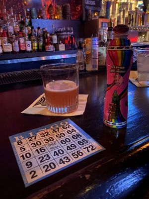 Boozy bingo with my starburst drink