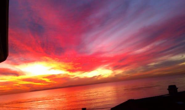 A magnificent California sunset as seen from Blue Agave...A View with A Room