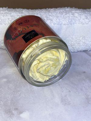 Natural whipped vegan body butter