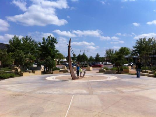 Courtyard outside Cinemark Theater.