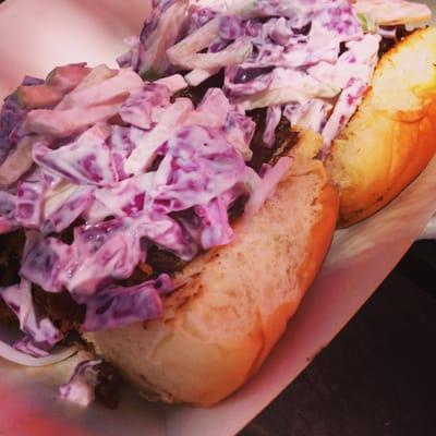 Tender pork sliders and crisp apple slaw at Crazy Carl's on our Food Truck Tour