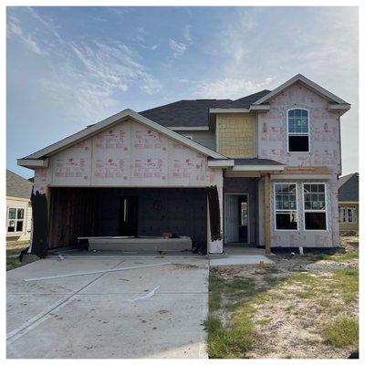 Our first home! 3bd, 2.5baths, 1 study, 2 stories, laundry room, 2 car garage, patio, backyard, 2225sq ft living, and 5600sq ft property.