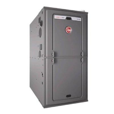 Ask about how you can save $ on your gas bill with a Rheem high efficiency furnace