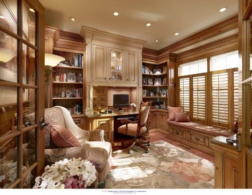 Library, Dream Home, Custom Woodworking