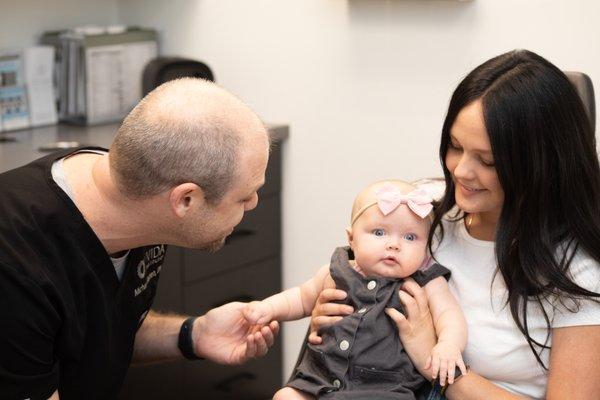 PA Michael Warren  treats patients of all ages, even your littlest love bug.