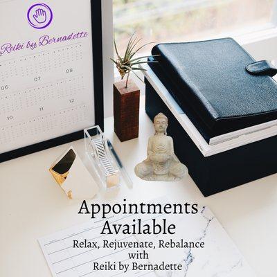 Call or email to schedule your appointment.