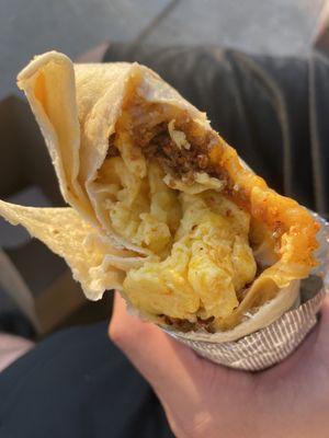 Chorizo burrito