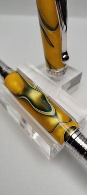 Acrylic rollerball capped pen