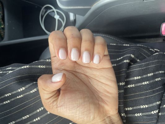 The nails that were redone.