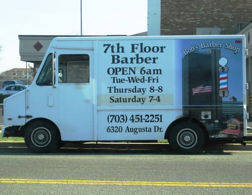 Bob's truck (parked near the corner of Brandon Ave and Bland St)