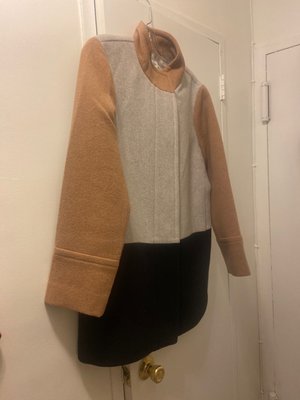 This beautiful color block coat was priced at $229, got it for right under $50- final sale