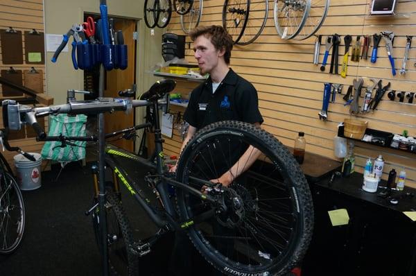 Let our Bike Technicians get your bike ready to ride!