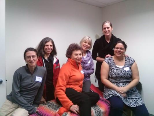 Shira and participants in the Seva Acupressure for Self Care Workshop, 2014