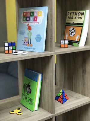 Coder lounge books and puzzles