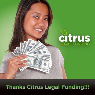 Citrus Legal Funding has advanced Millions of dollars to clients after their accident! 407-500-CASH